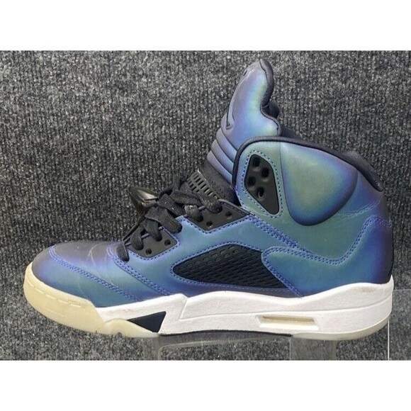 Nike Air Jordan 5 Retro Oil Grey Sneakers Womens Size 8.5 High Top CD2722-001 - Picture 5 of 16